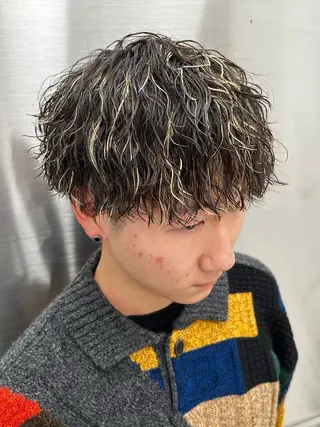 パーマ メンズ 🍐シャドウパーマ メンズ特化/守岡🍐のヘアスタイル