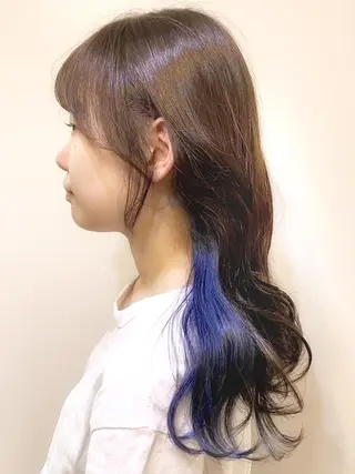 カラー ロング プチプラ&ハイクオ リティ✰Lilly✰のヘアスタイル