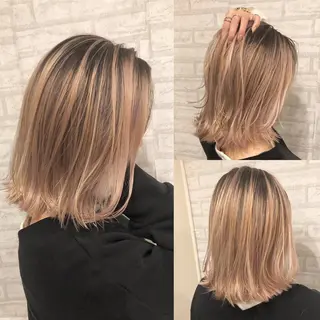 ショート カラー JILBLAN京都 ショート/ハイライトのヘアスタイル