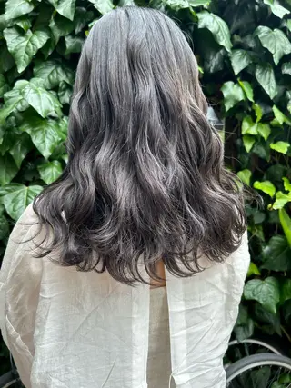 セミロング 🤍Nozomi/ オリーブカラー🌿のヘアスタイル