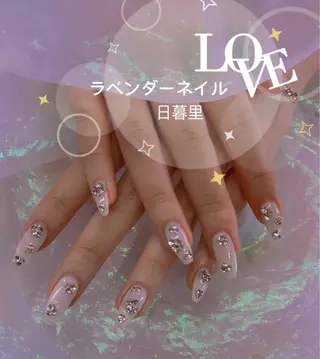 ネイル ラベンダー💖日暮里 ルル💖ネイルのネイルデザイン