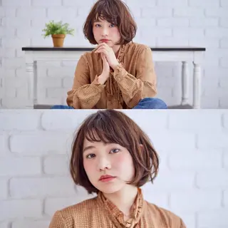 ミディアム THE DAY所属・AKI HASHIMOTOのヘアスタイル