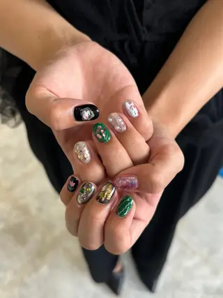 ネイル hinako /個性派ニュアンスのネイルデザイン