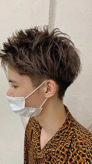 カラー メンズ MUKU所属・fuka モデル募集のヘアスタイル