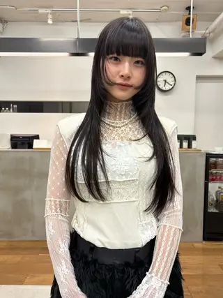 ロング tama /カットモデルのヘアスタイル