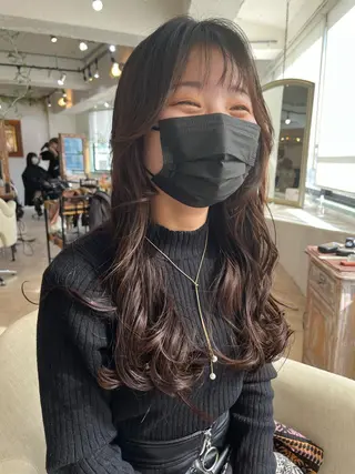 セミロング 本場の韓国ヘア 🇰🇷チ・ヨンジュのヘアスタイル