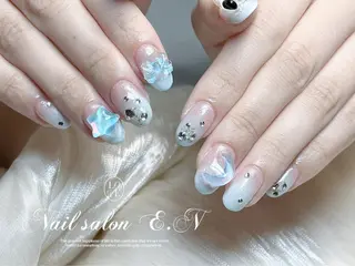 ネイル E.N🦋 長さ出し/持ち込みのネイルデザイン