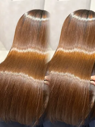 ロング カラー パーマ ヘアアレンジ salowin新宿East3階所属・艶美髪/髪質改善 /縮毛矯正/木元渓太のヘアスタイル