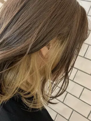 ミディアム カラー ヘアアレンジ 指名支持率NO.1 スタイリストのヘアスタイル