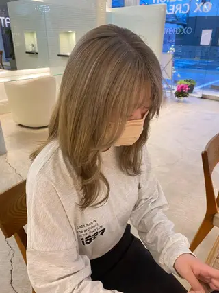 ミディアム カラー LA KING KYOTO所属・レイヤーカット/ miranのヘアスタイル