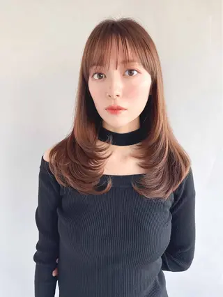 ロング ✨髪質改善/レイヤー カット✨️塚本 千尋のヘアスタイル