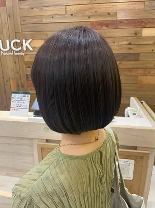 ショート ちぐさ/暖色/ ワンカラー🤍のヘアスタイル