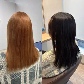 セミロング 吉澤 愛心のヘアスタイル