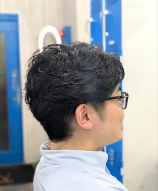 メンズ パーマ メンズパーマ/顔周り レイヤーカット/えののヘアスタイル