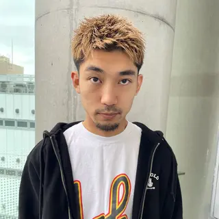 ショート カラー メンズ ⚾️横浜メンズカット 阿部龍馬🍺🍔のヘアスタイル