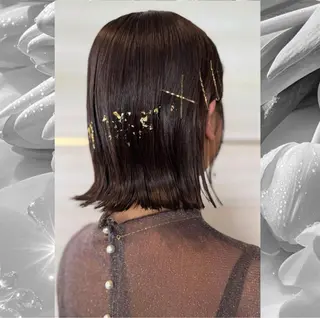 ミディアム 島崎 穂乃香のヘアスタイル