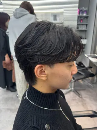 ショート パーマ メンズ 人見知りさんでも安心 奥田 里佳子のヘアスタイル