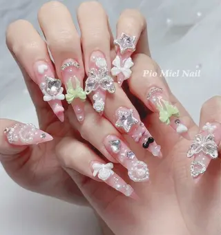 ネイル HANA 長さだしのネイルデザイン