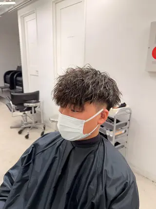 パーマ メンズ メンズ/シャドウ/ 波巻き/kyogoのヘアスタイル