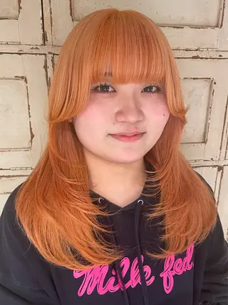 セミロング カラー RorriM natsuのヘアスタイル