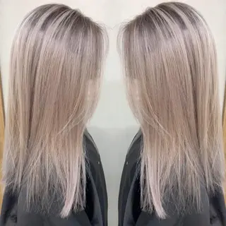 ロング カラー ネイル マツエク・マツパ ブリーチ特化 / share 元太のヘアスタイル