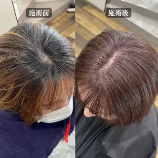 ショート カラー 白髪ぼかし ハイライト専門/大嶋のヘアスタイル