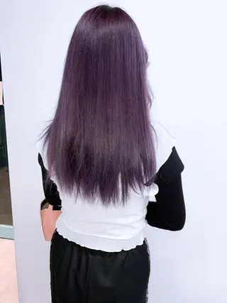 ロング カラー くすみミルクティー／ ブラウン🪡TOWAのヘアスタイル