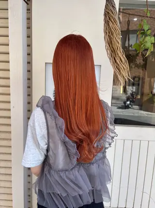 ロング ピンク🌸/暖色/ ブリーチ/横浜/金光のヘアスタイル