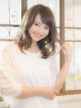 セミロング パーマ 木村 昇のヘアスタイル