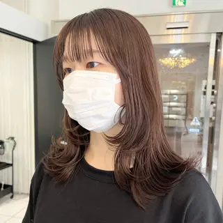 セミロング カラー channel所属・Natsumi ❤︎のヘアスタイル