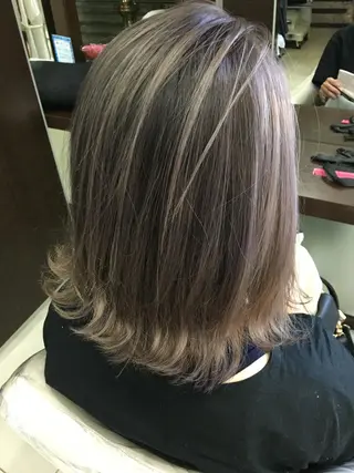 ミディアム カラー 寺内 紳悟のヘアスタイル