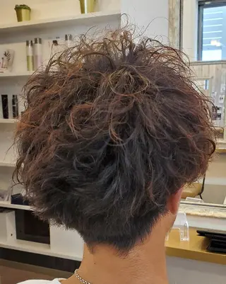 ミディアム クリーピー　オーナー 福田 将太のヘアスタイル