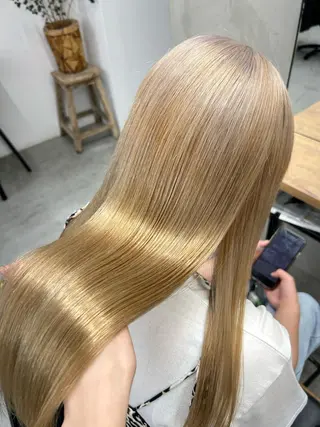 ロング カラー 🧸艶々韓国ヘア 🧁mizunaのヘアスタイル