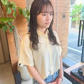 ロング カラー パーマ お洒落パーマ/ 艶カラー/michiのヘアスタイル