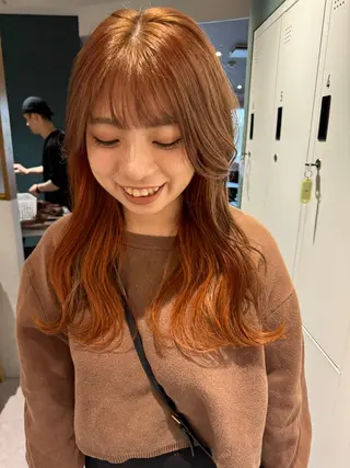 セミロング 加藤 響祈のヘアスタイル