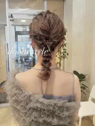 セミロング カラー ヘアアレンジ nakahara madokaのヘアスタイル