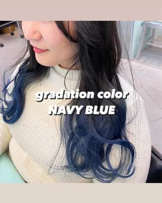 ロング カラー 岡野 静華のヘアスタイル