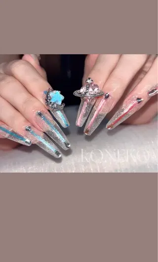 ネイル コネコネイルサロン モデル用のネイルデザイン