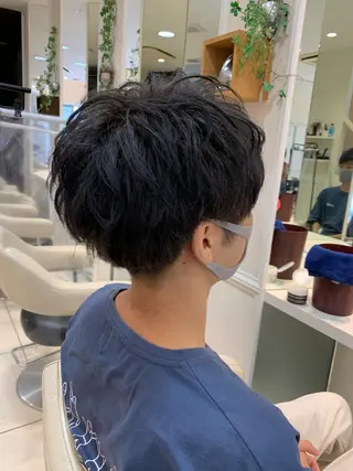 メンズ 毛流れが作れる 縮毛矯正/渡部純生のヘアスタイル