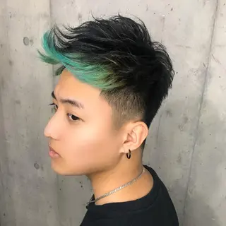 メンズ メンズブリーチカラー /パーマ ごーた立川のヘアスタイル