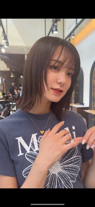 ミディアム MINX 長濱 優花 /銀座美容師のヘアスタイル