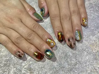 ネイル Amber21.所属・Nagahama Akariのネイルデザイン