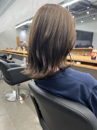 ミディアム 亀田 泰生のヘアスタイル