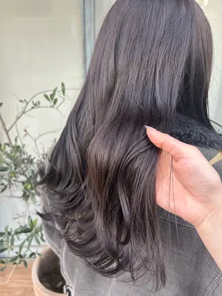 ロング ボブ/暖色/透明 感カラー/Sachiのヘアスタイル