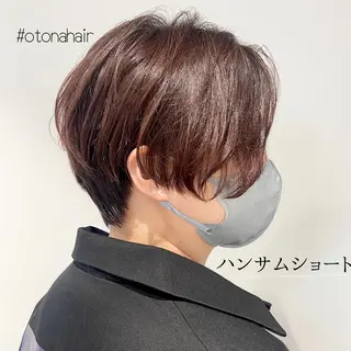 ショート カラー DX SHARE SALON所属・matka白髪ぼかし 大人ヘア/KEIKOのヘアスタイル