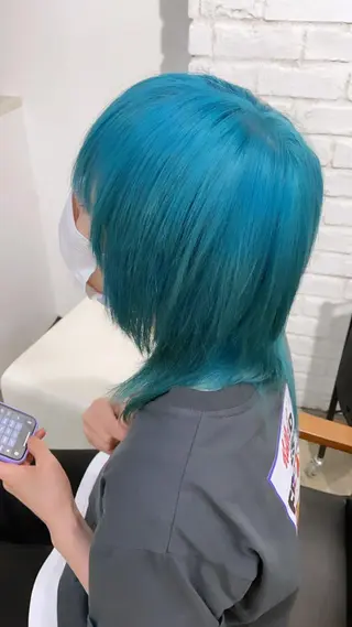 ミディアム 🐬脱白髪染めカラー 清水大世🐬のヘアスタイル