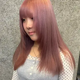 セミロング カラー ヘアアレンジ 🧚‍♀️透明感カラ ー/渡邉日向💔🎀のヘアスタイル