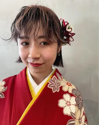 ショート カラー ヘアアレンジ 優作 〜圧倒的信頼〜のヘアスタイル