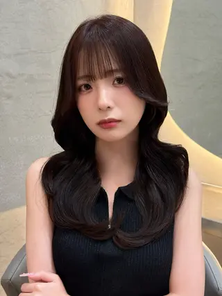 セミロング レイヤーカット/ 透明感カラー/みずほのヘアスタイル