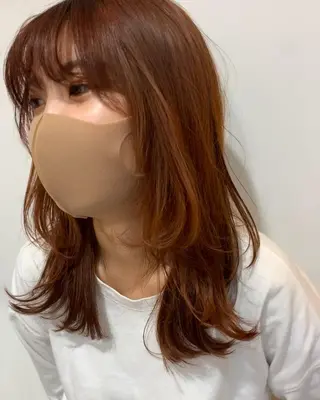 セミロング カラー 中目黒🌼 🌼ハナのヘアスタイル